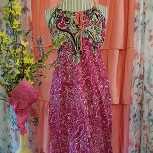 🌻🌺🌻CUTE BOHO PAISLEY LONG DRESS!!